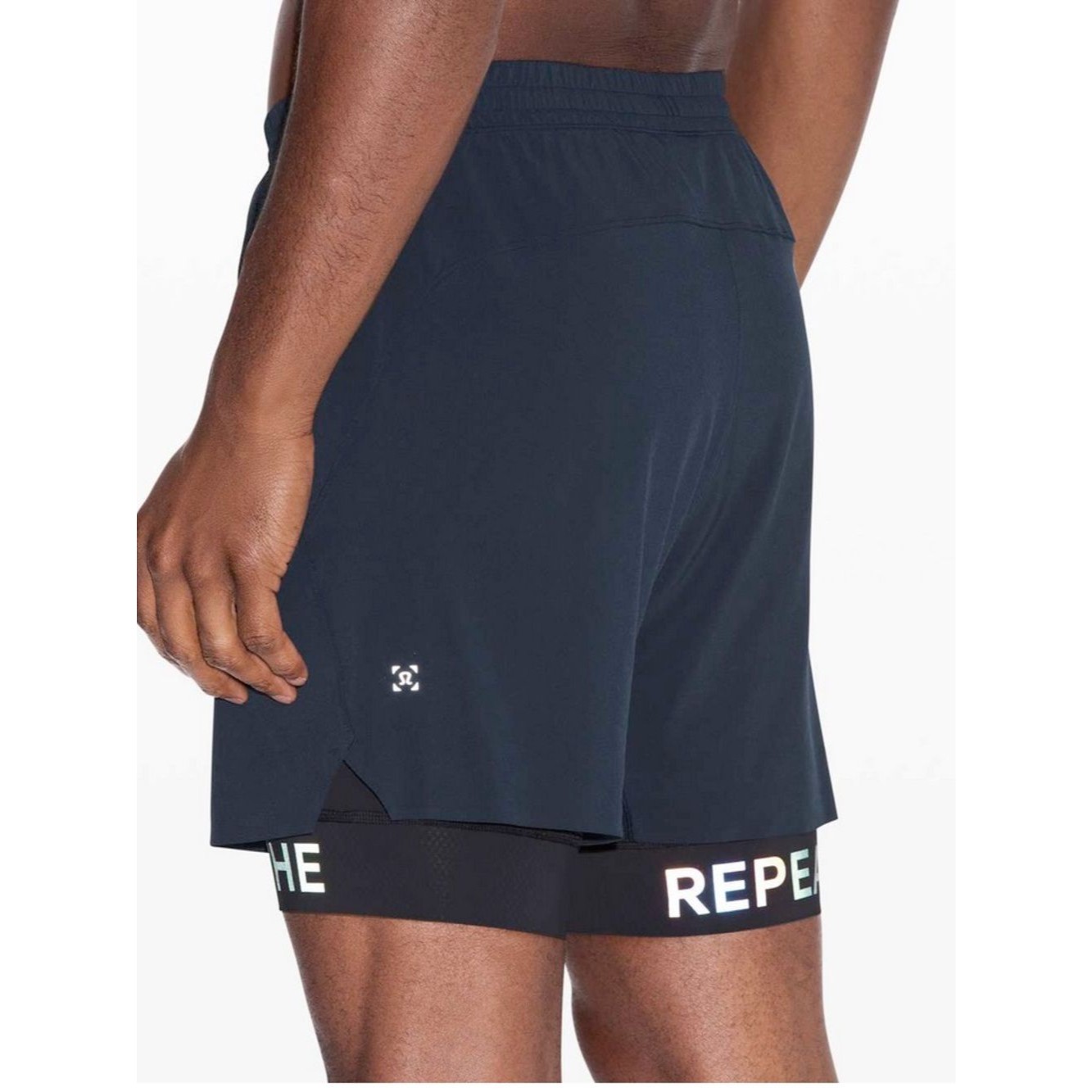 Lululemon Men’s Surge Short 6” Liner Special Breathe Repeat Running Short S Navy